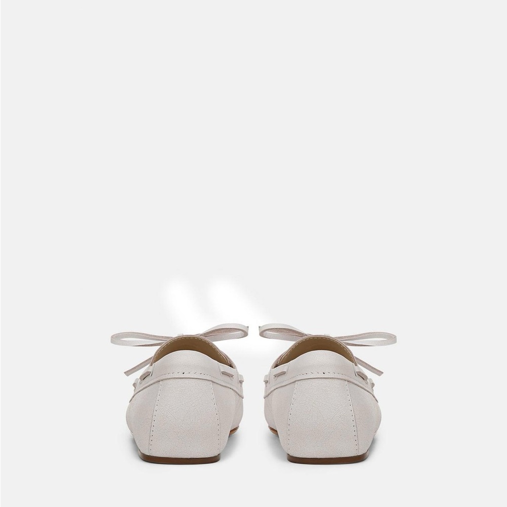 NEW Vince Marin Leather Lace-Up Loafer White/Sabbia 8 - Picture 5 of 5